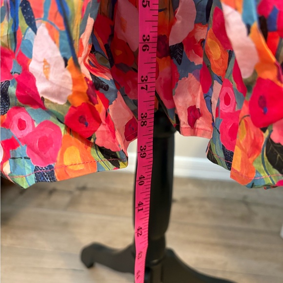 CHICSOUL
Floral Tiered Dress - Pink and Red, 2X - Picture 5 of 10